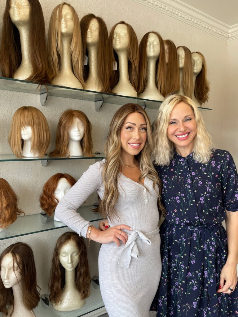 Morina and Paula in Paula's Toronto wig shop