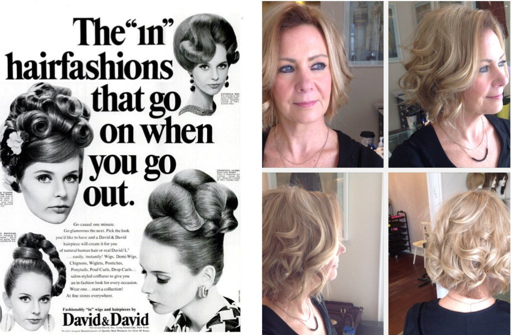 Hairfashions poster with hair topper collage