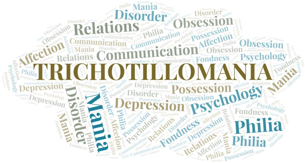 Trichotillomania word cloud